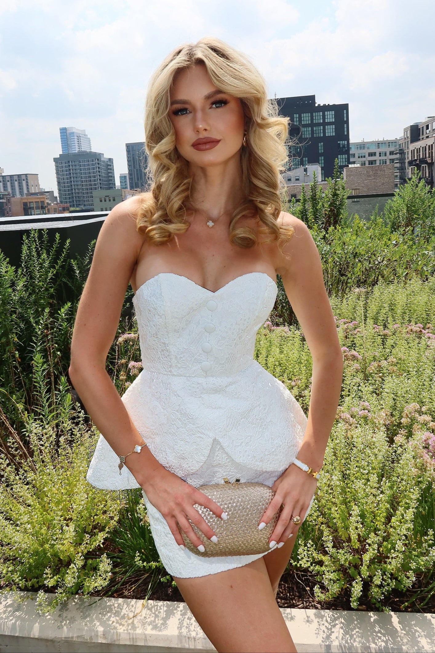 Charlotte Lace Skirt Set - Emerald The Label