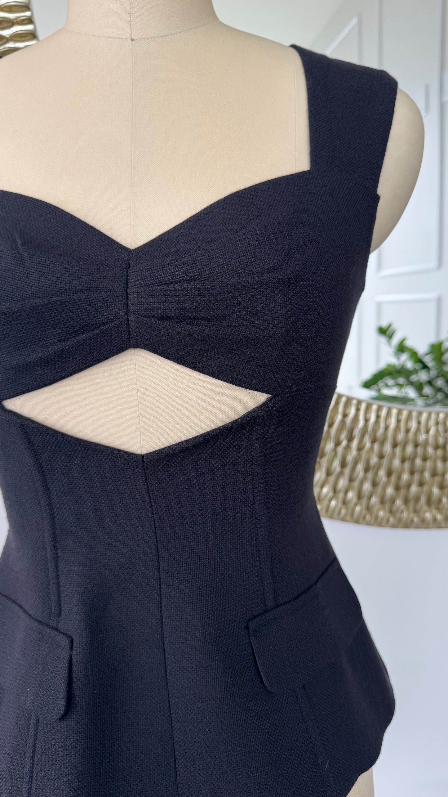 Tiffany Corset Top in Black - Emerald The Label